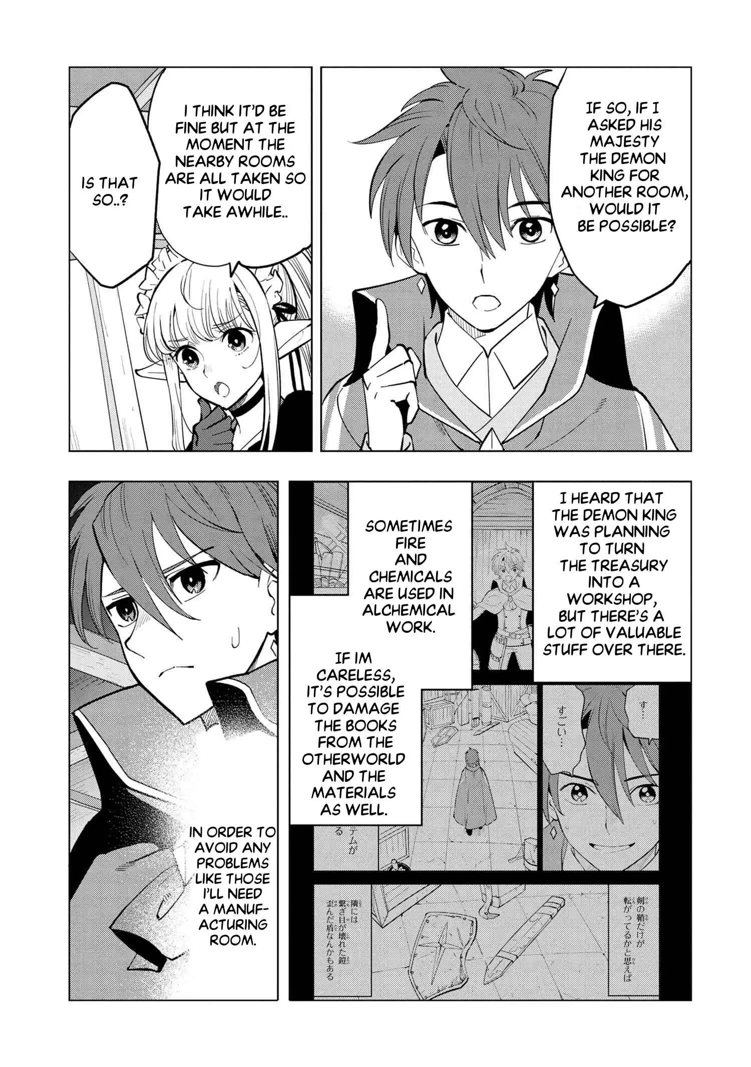 Souzou Renkinjutsushi wa Jiyuu wo Ouka suru: Kokyou wo Tsuihou saretara, Maou no Ohizamoto de Chouzetsu Kouka no Magic Item Tsukuri-houdai ni Narimashita Chapter 4.2 3